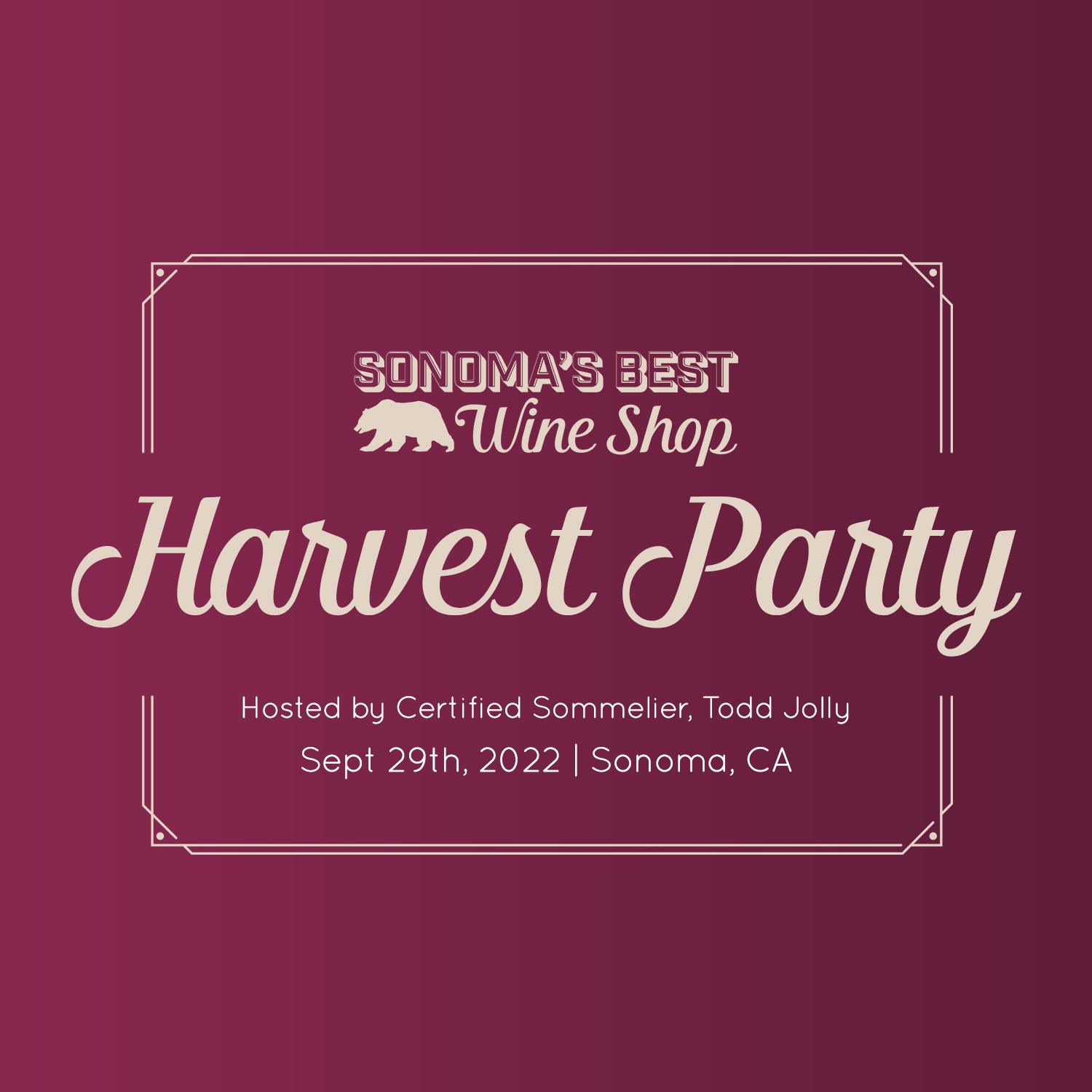 Sonomas Best Harvest Party Square copy